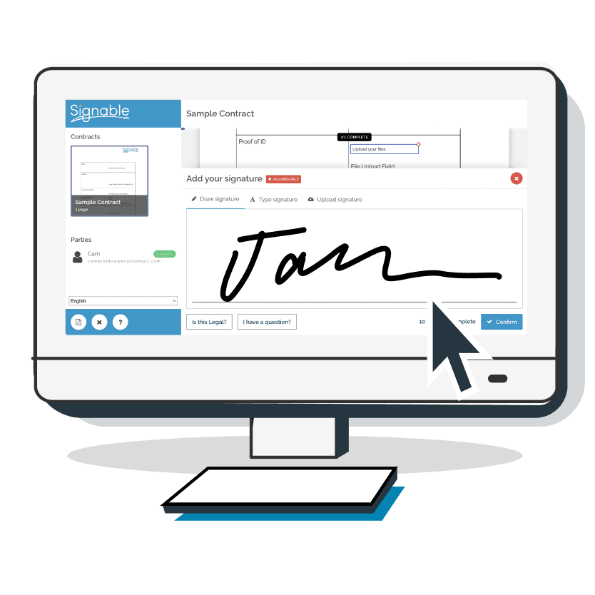Welcome to signable uk based electronic signature provider