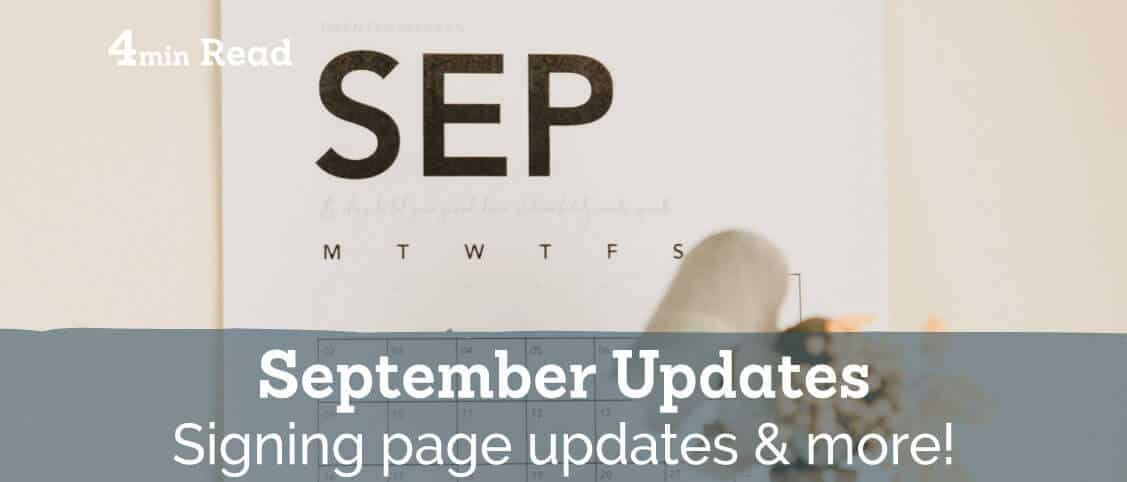 Signable September Updates