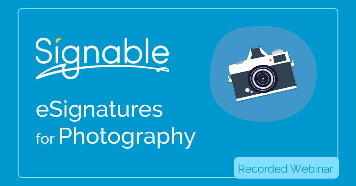 eSignatures for the Photography Industry