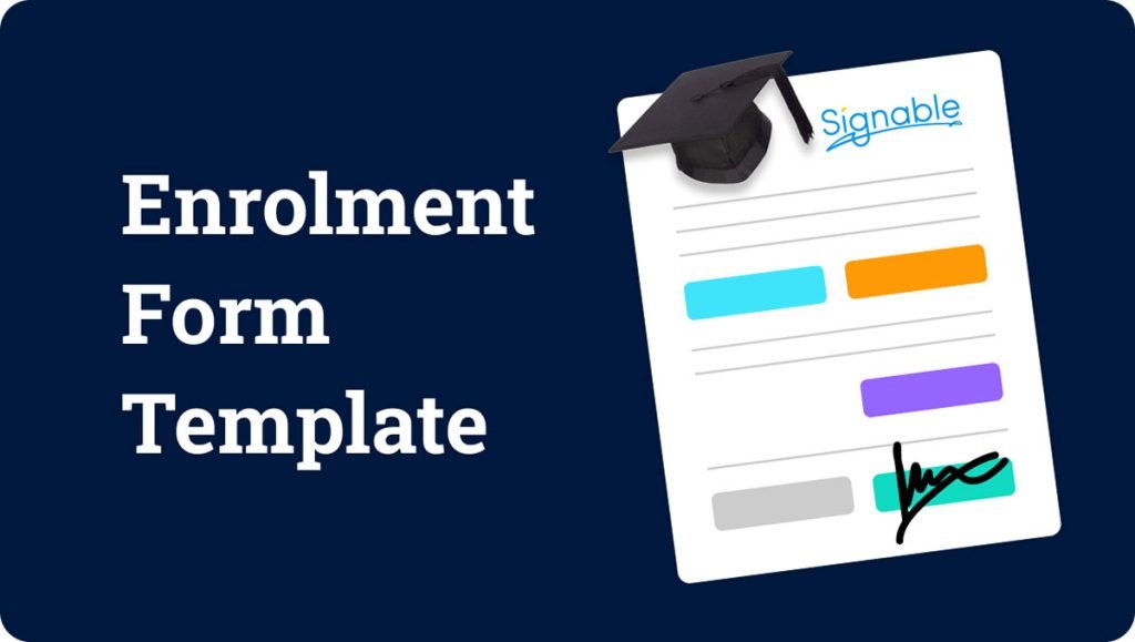Student enrolment form template free pdf signable